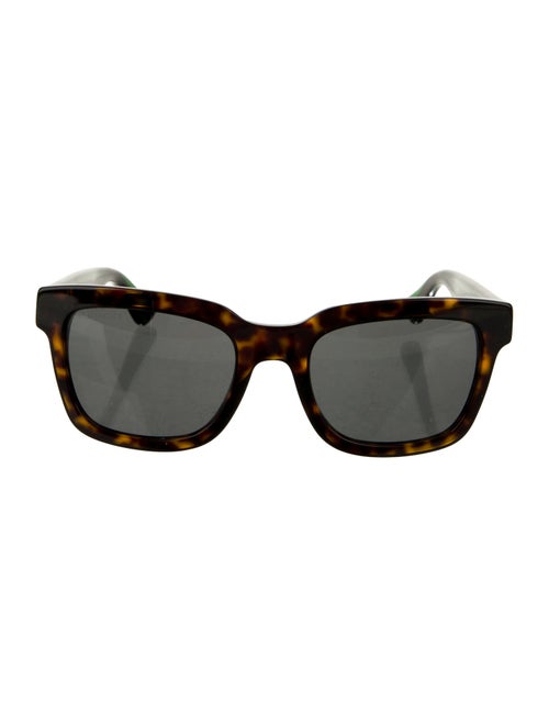 Gucci Web Accent Square Sunglasses