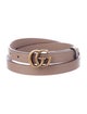 Gucci Double G Logo Skinny Belt
