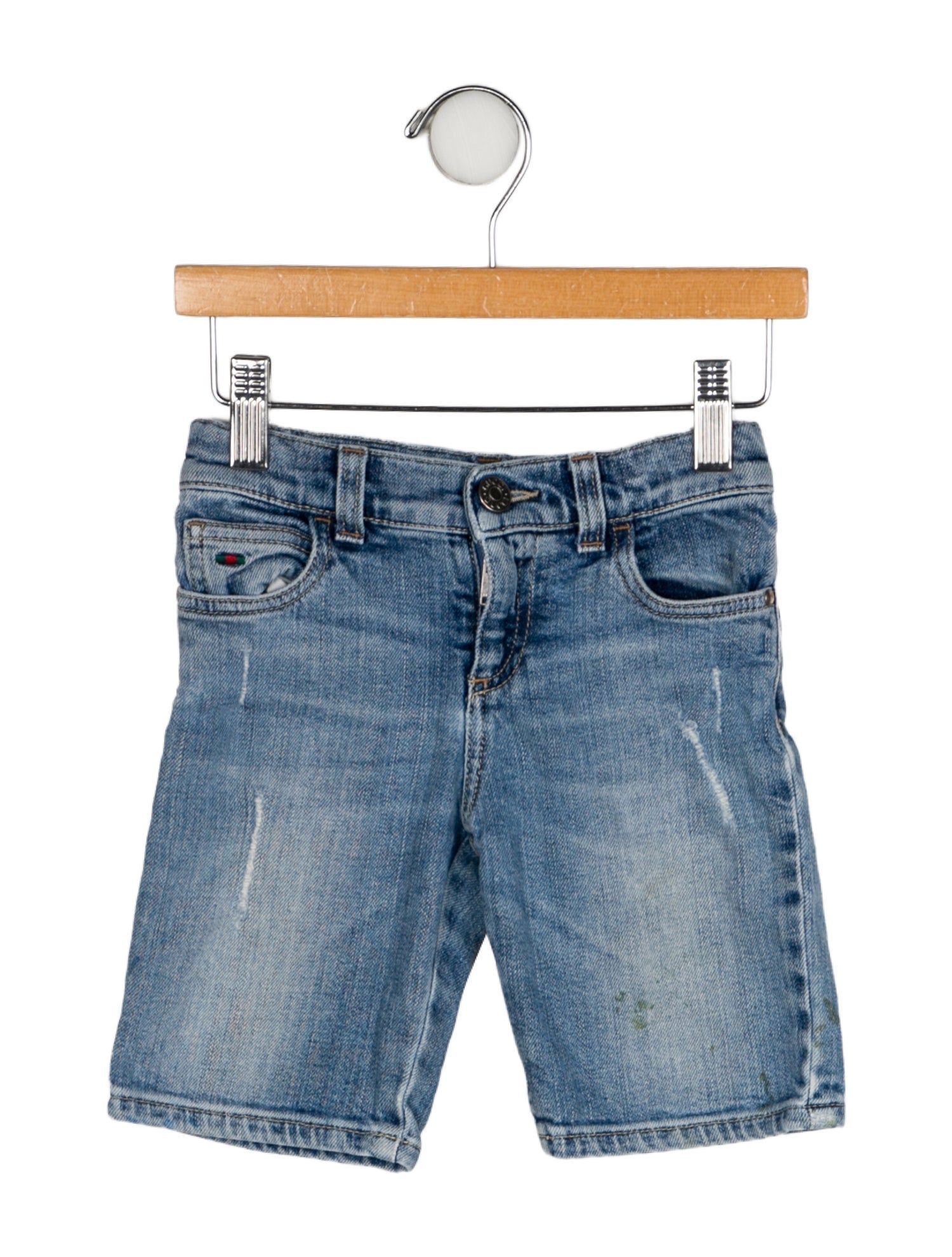 Gucci Denim Knee Length Shorts
