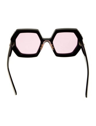 Gucci Interlocking G Logo Oversize Sunglasses