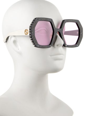 Gucci Interlocking G Logo Oversize Sunglasses