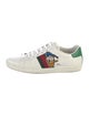 Gucci Web Accent Leather Sneakers