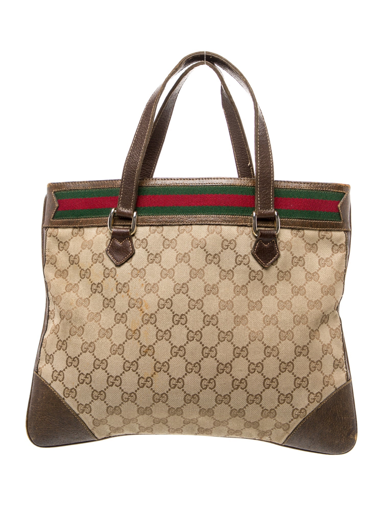 Gucci GG Canvas Top Handle Bag Vintage