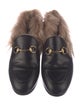 Gucci Horsebit Accent Leather Loafers