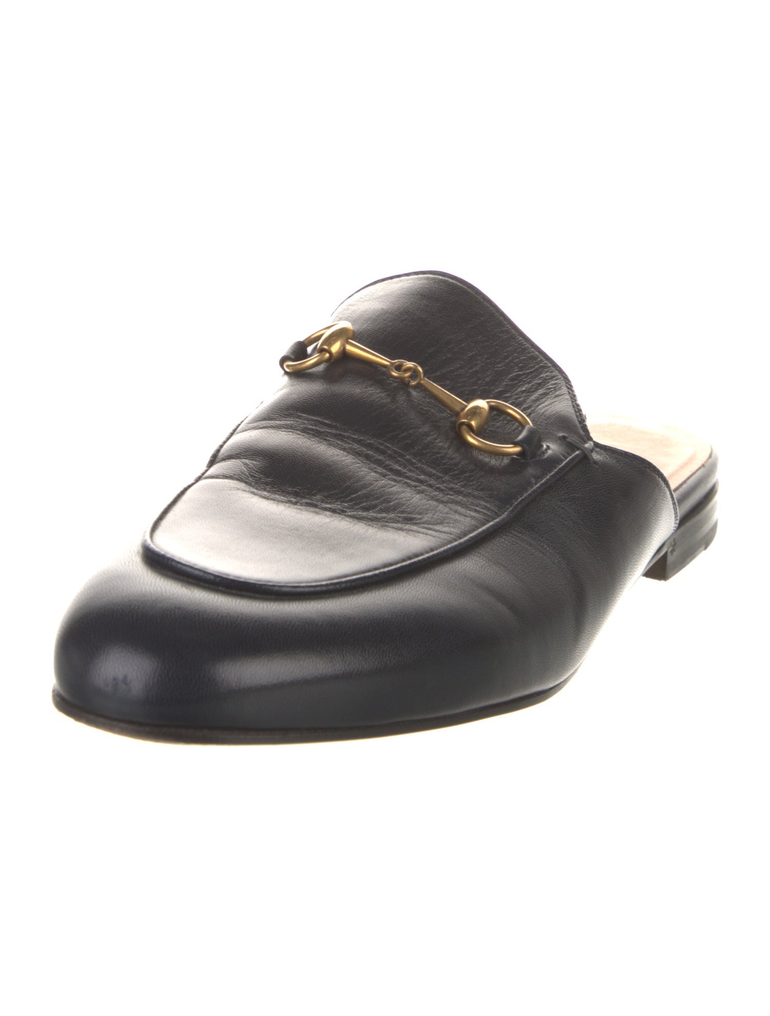 Gucci Horsebit Accent Leather Mules