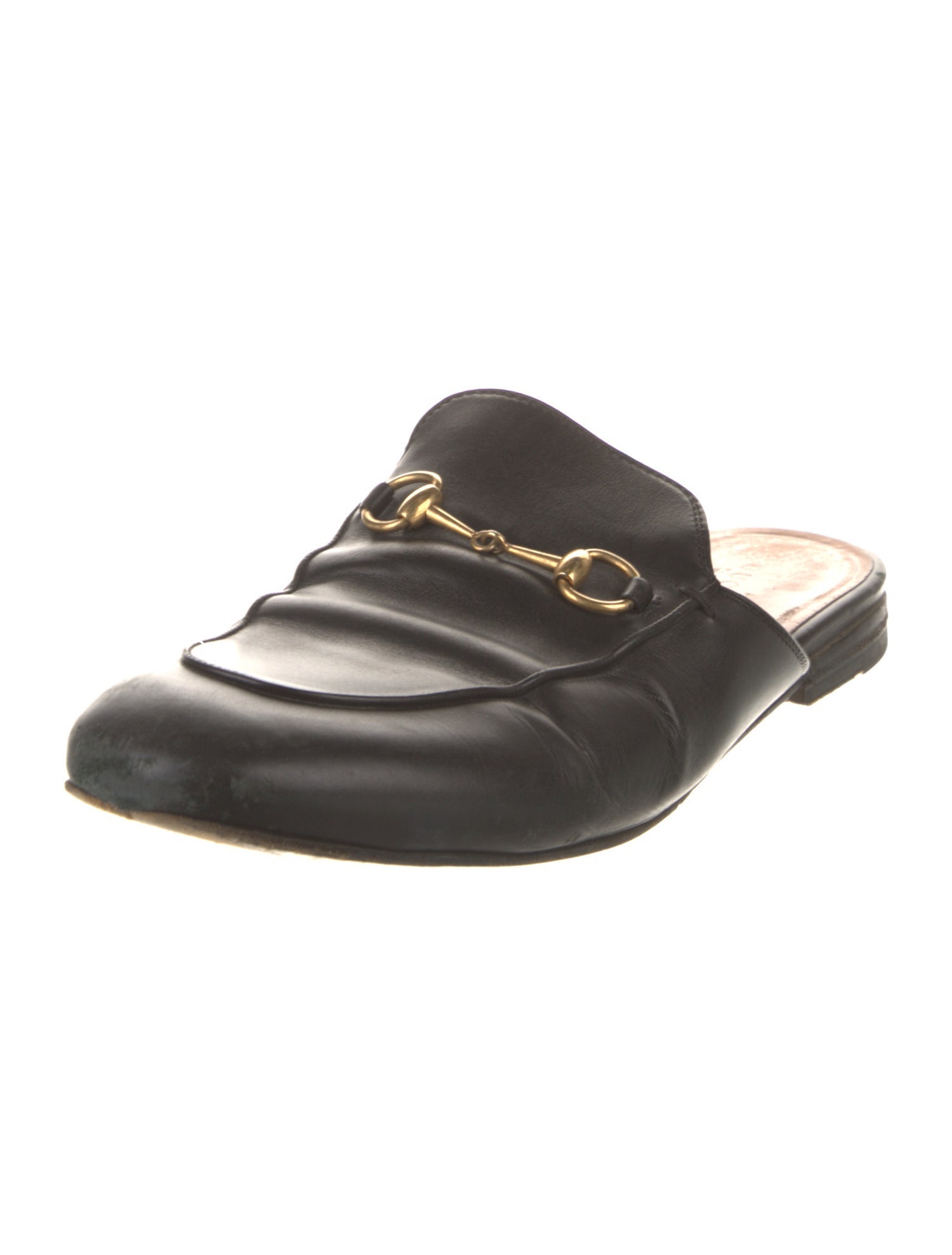 Gucci Horsebit Accent Leather Mules