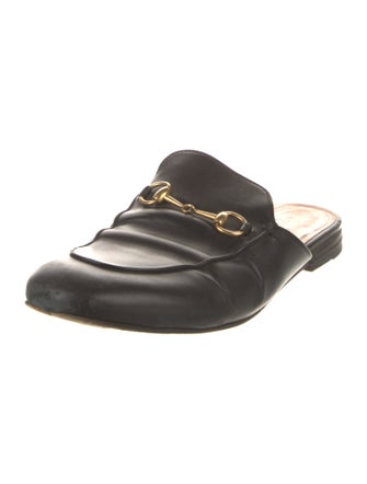 Gucci Horsebit Accent Leather Mules