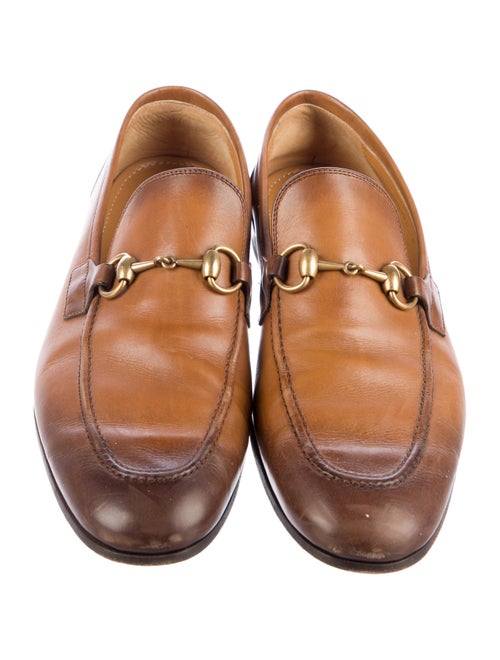 Gucci Horsebit Accent Leather Dress Loafers