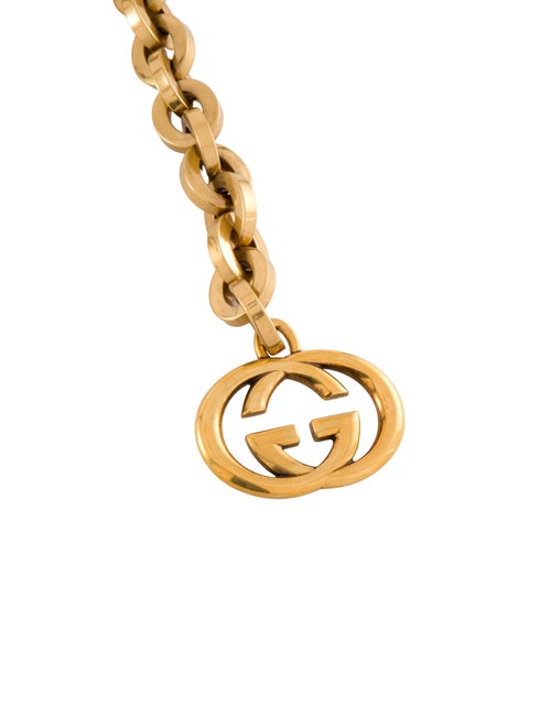 Gucci Skinny Metal Chain-Link Belt