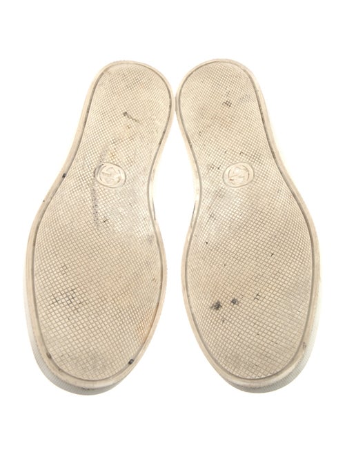 Gucci Web Accent Leather Loafers