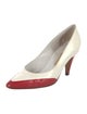 Gucci Patent Leather Colorblock Pattern Pumps
