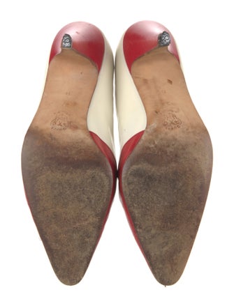 Gucci Patent Leather Colorblock Pattern Pumps