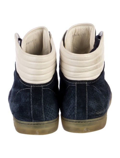 Gucci Suede Colorblock Pattern Sneakers