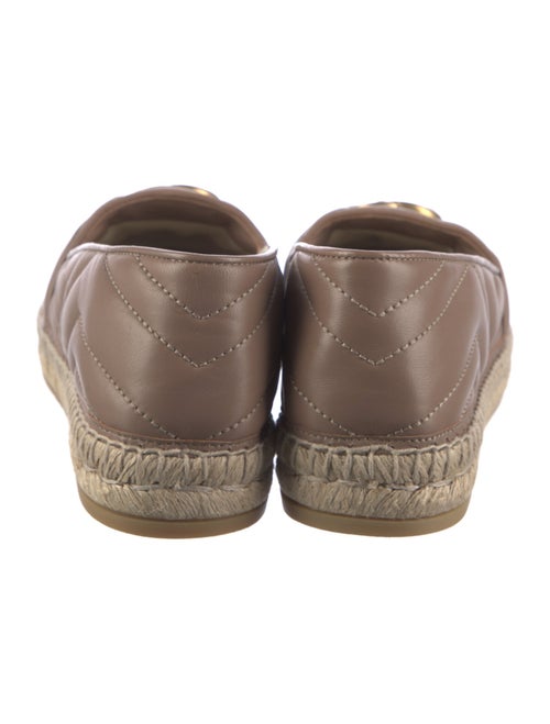 Gucci Double G Logo Leather Espadrilles