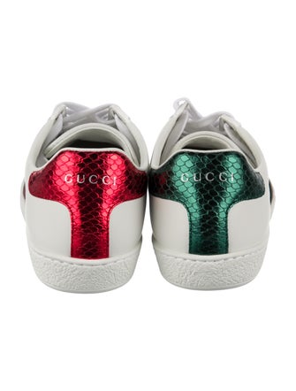 Gucci Bee Accent Leather Sneakers
