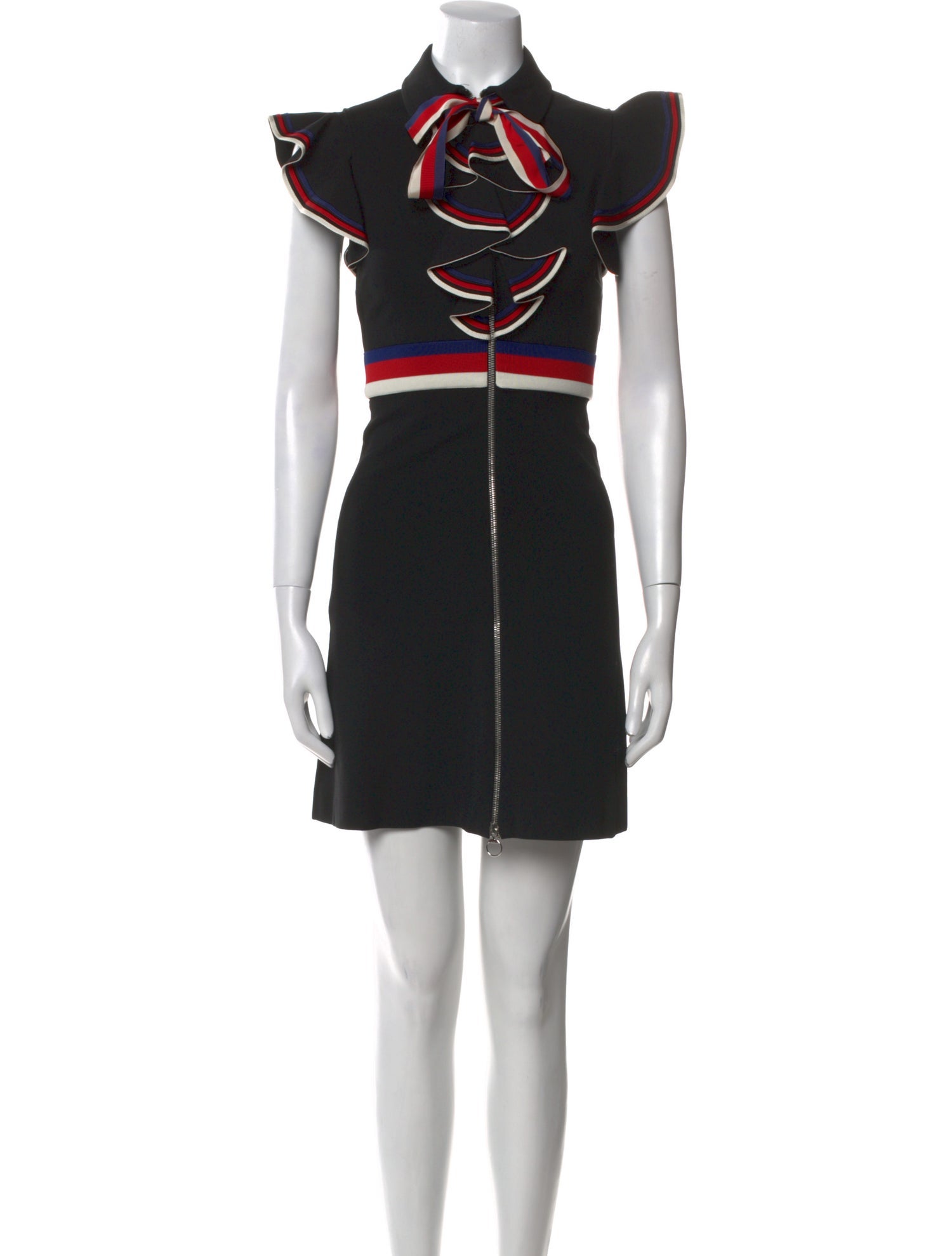 Gucci Colorblock Pattern Mini Dress