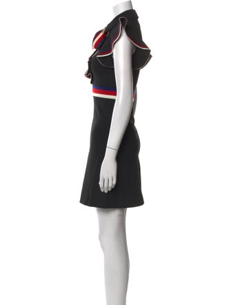Gucci Colorblock Pattern Mini Dress