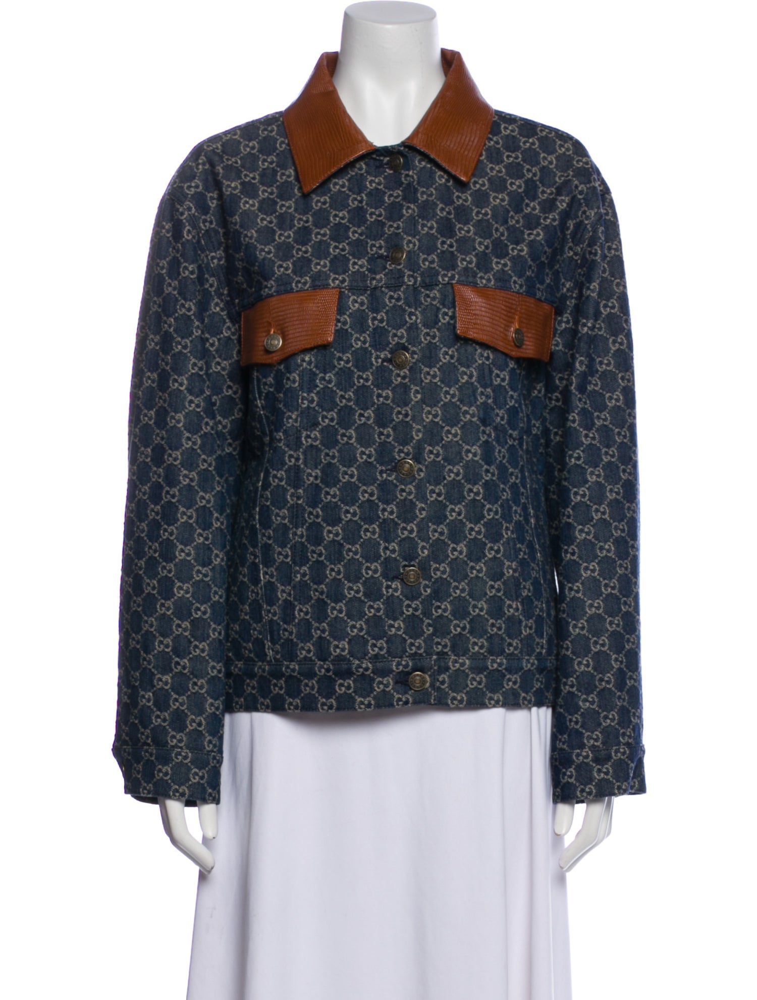 Gucci 2022 Printed Denim Jacket