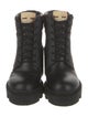 Gucci GG Supreme Leather Combat Boots
