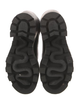 Gucci GG Supreme Leather Combat Boots