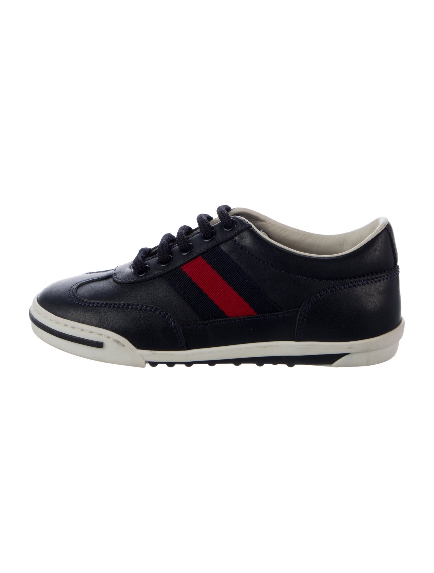 Gucci Kids' Low-Top Leather Sneakers