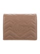 Gucci GG Marmont Card Case Double G Logo Compact Wallet