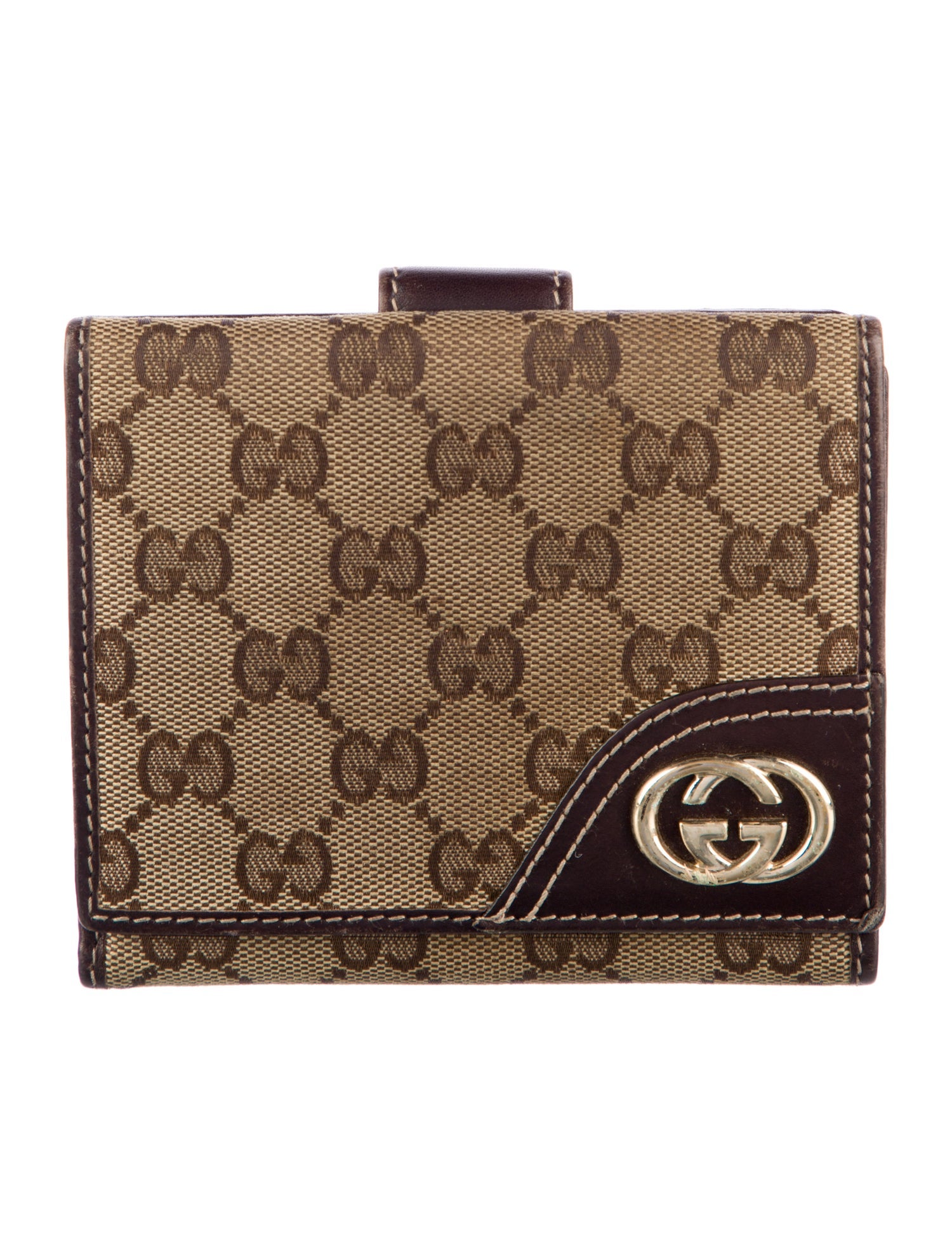 Gucci GG Supreme Canvas French Purse