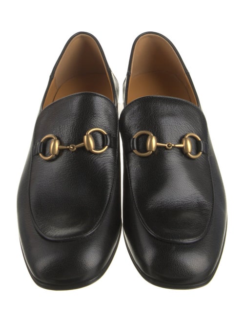 Gucci Horsebit Accent Leather Loafers
