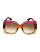 Gucci Interlocking G Logo Oversize Sunglasses