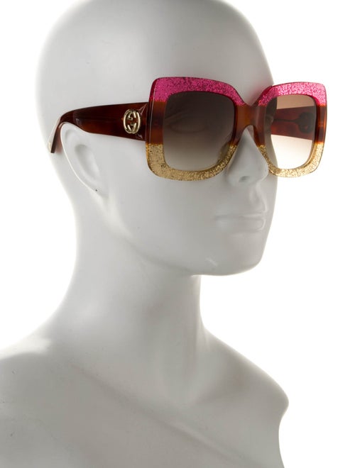 Gucci Interlocking G Logo Oversize Sunglasses