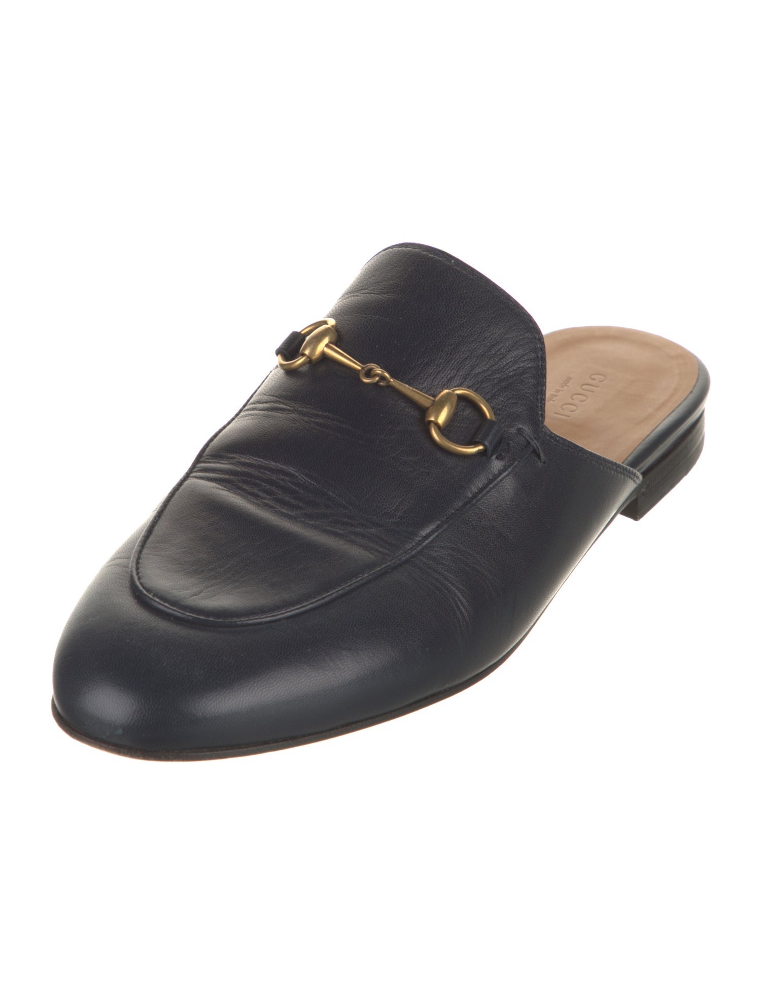 Gucci Horsebit Accent Leather Mules