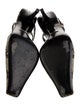 Gucci Embossed Leather Printed Slingback Pumps