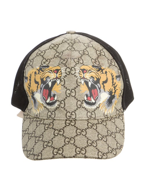 Gucci GG Supreme Tiger Trucker Cap