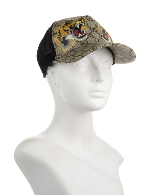 Gucci GG Supreme Tiger Trucker Cap