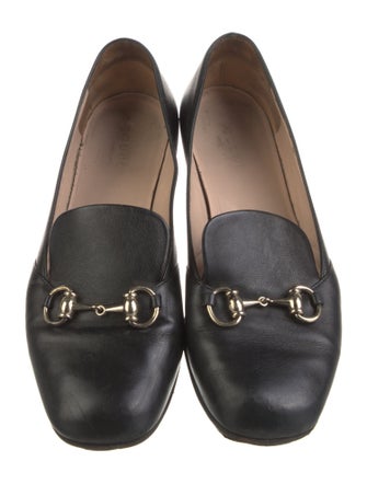Gucci Horsebit Accent Leather Loafers