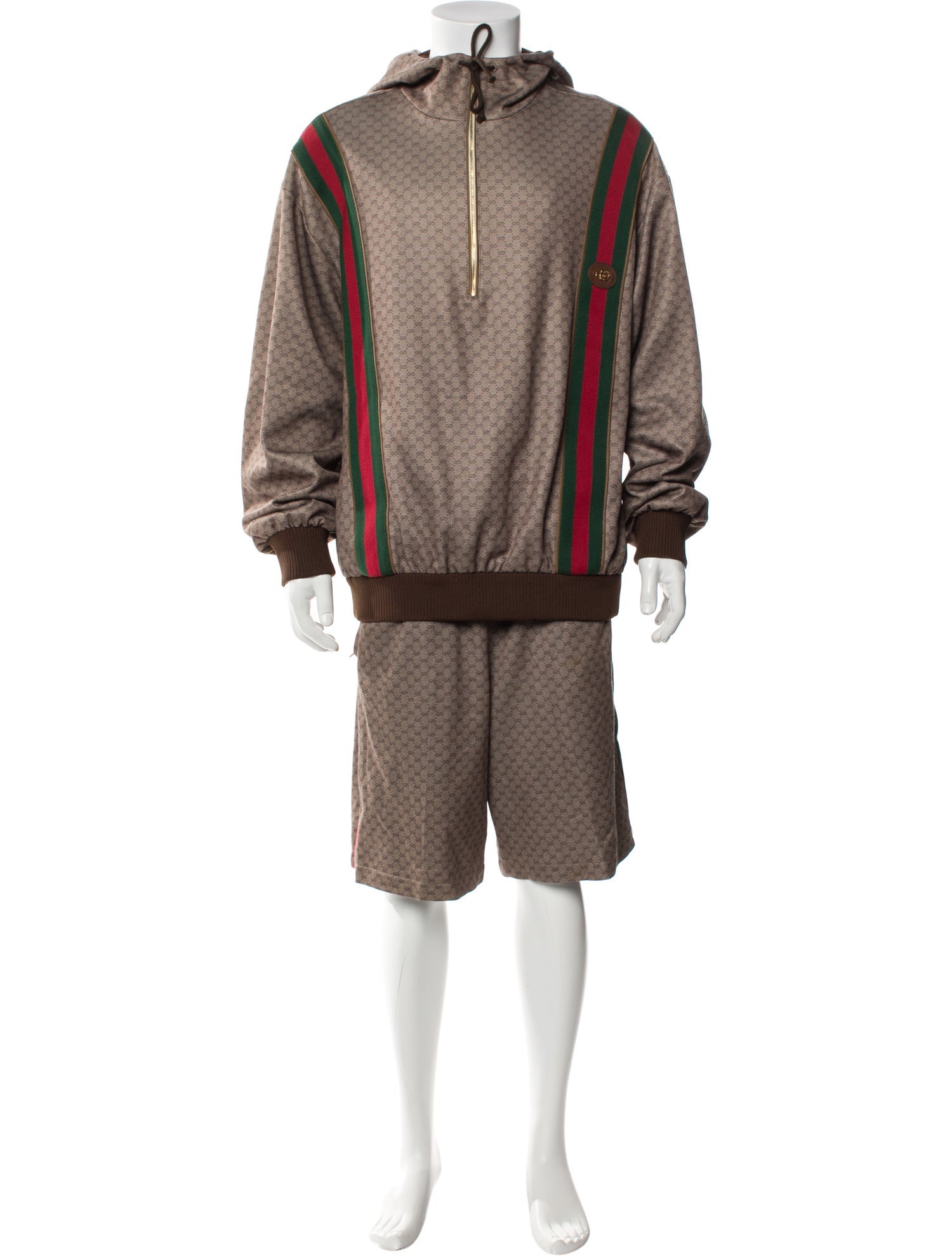 Gucci Web Accent Grosgrain Trim Lounge Set