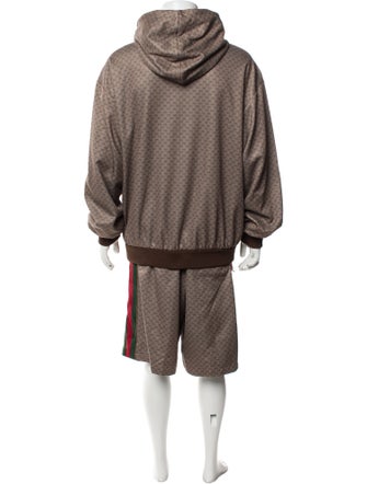 Gucci Web Accent Grosgrain Trim Lounge Set