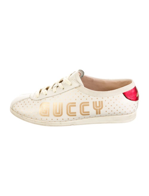 Gucci Bee Accent Leather Sneakers