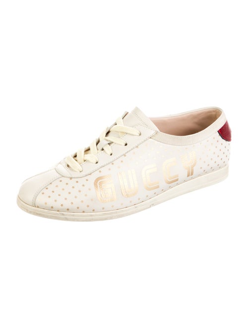 Gucci Bee Accent Leather Sneakers