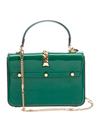 Gucci Patent Leather Sylvie 1969 Mini