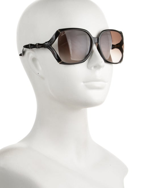 Gucci Bamboo Accent Oversize Sunglasses