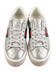 Gucci Quilted Pattern Leather Sneakers