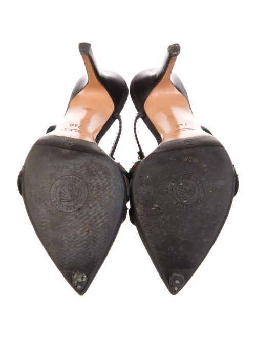 Gucci Web Accent Canvas Sandals