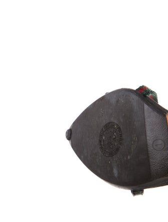 Gucci Web Accent Canvas Sandals