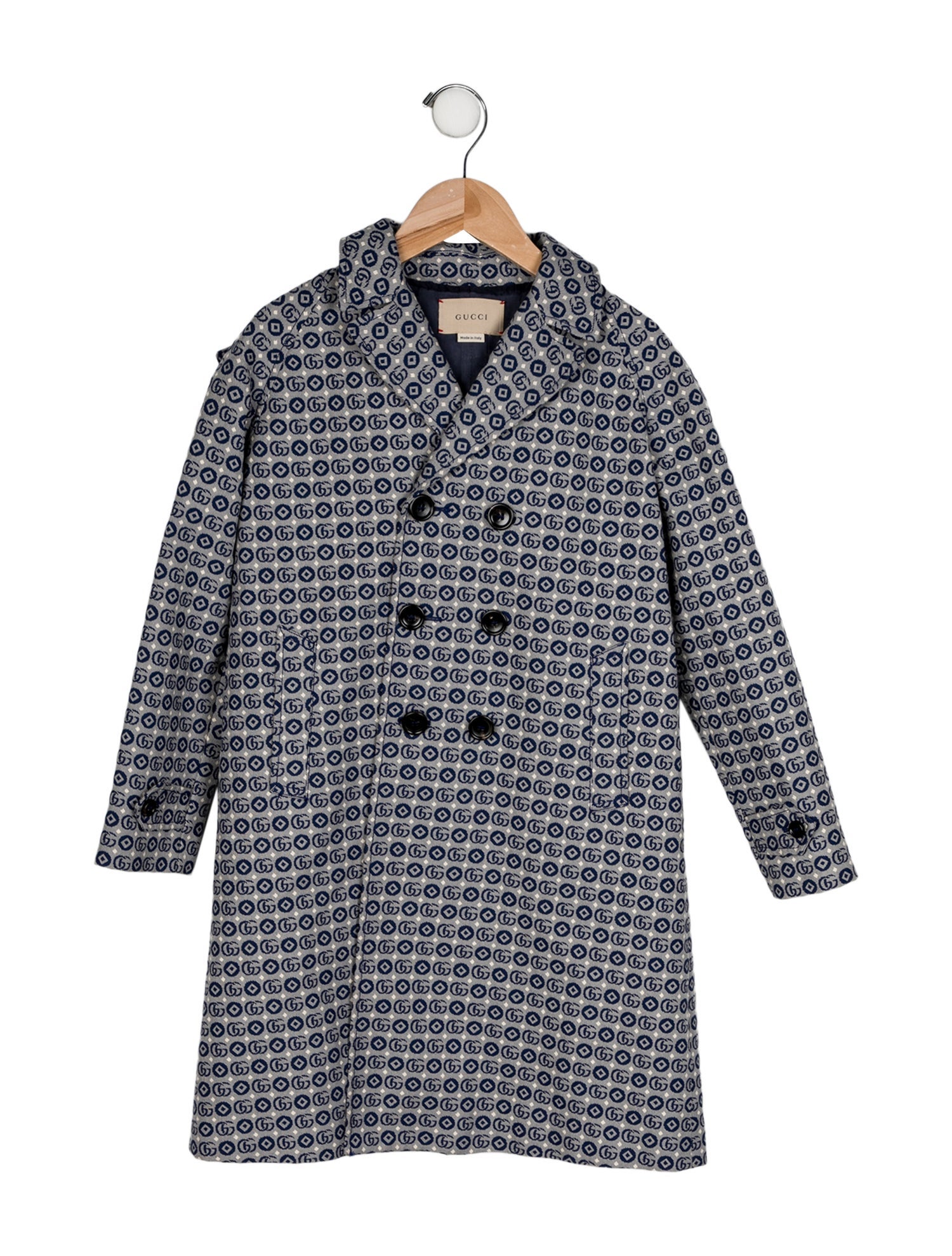 Gucci Girls Pattern Print Coat