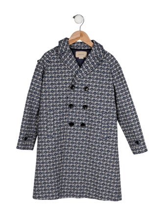 Gucci Girls Pattern Print Coat