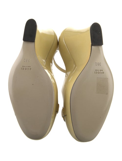 Gucci Horsebit Accent Patent Leather Sandals