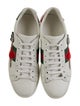 Gucci Web Accent Leather Sneakers