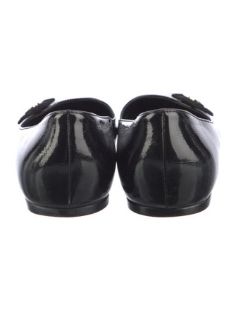 Gucci Interlocking G Logo Patent Leather Flats