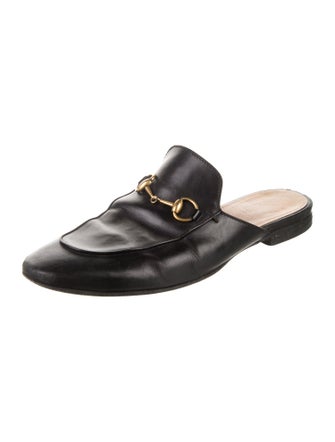 Gucci Horsebit Accent Leather Mules